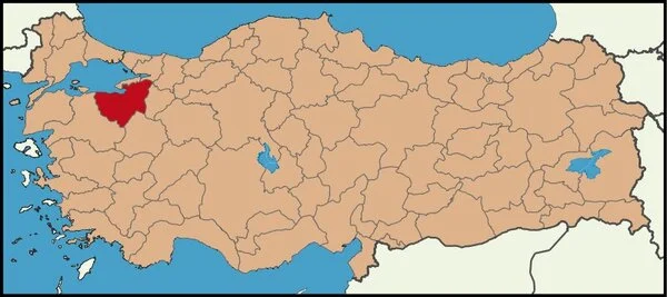 نقشه بورسا در ترکیه